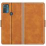 Mobigear Slim Magnet Motorola Moto G50 Hoesje Bookcase Portemonnee - Cognac