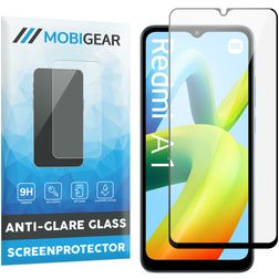Mobigear Premium Xiaomi Redmi A1 4G Glazen Screenprotector - Case Friendly - Zwart