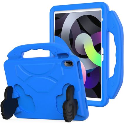 Mobigear Thumbs Up iPad 10 (2022) Kinder Tablethoes met Handvat - Blauw