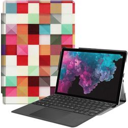 Mobigear Design Microsoft Surface Pro 6 Hoes Bookcase - Mozaïek