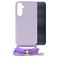 Mobilize Lanyard Gelly Samsung Galaxy A25 Flexibel TPU Hoesje met koord - Pastel Purple