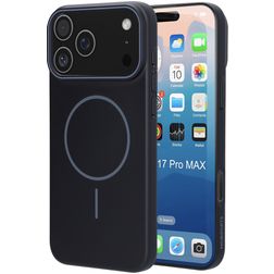 Mobiparts Slim Line iPhone 17 Pro Max MagSafe Hoesje Hardcase Backcover - Onyx Black