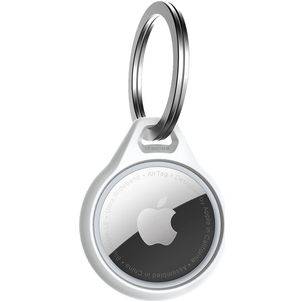 ITSkins AirCover Apple AirTag Hoesje Flexibel TPU Sleutelhanger - Wit