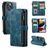 CaseMe C30 iPhone 13 Pro Max Hoesje Bookcase Portemonnee - Blauw