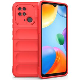 Mobigear Bumpy Xiaomi Redmi 10C Hoesje Flexibel TPU Backcover - Rood