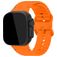 Mobilize Buckle Siliconen Apple Watch Bandje Gespsluiting - 49/46/45/44 mm - Oranje