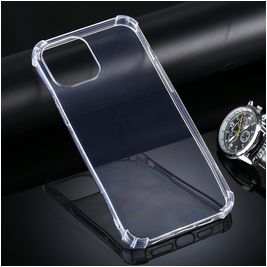 Mobigear Cushion Doorzichtig iPhone 12 Pro Hoesje Flexibel TPU Backcover Shockproof - Transparant
