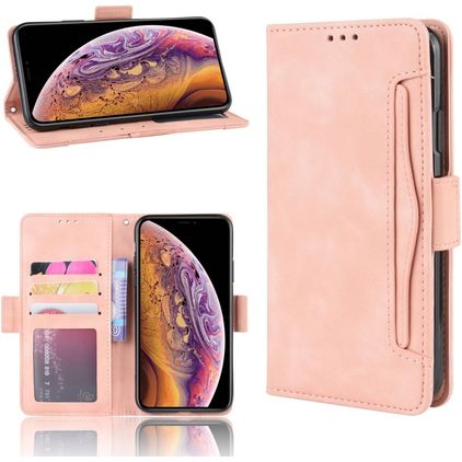 Mobigear Slide Wallet iPhone 11 Hoesje Bookcase Portemonnee - Roze