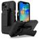Mobigear Explorer iPhone 14 Plus Hoesje Hardcase Backcover Shockproof met Standaard - Zwart