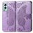 Mobigear Butterfly OnePlus Nord 2 Hoesje Bookcase Portemonnee - Paars