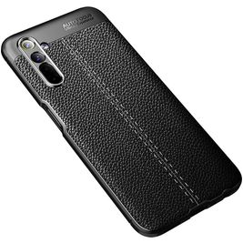 Mobigear Luxury Realme 6 Hoesje Flexibel TPU Backcover - Zwart