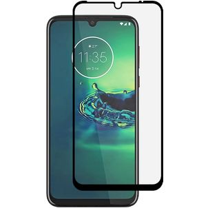 Mobigear Premium Motorola Moto G8 Plus Glazen Screenprotector - Case Friendly - Zwart