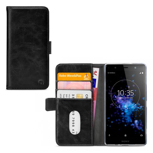 Mobilize Elite Gelly Sony Xperia XZ2 Premium Hoesje Bookcase Portemonnee - Zwart