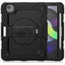 Mobigear SureGrip Xtreme iPad Air 5 (2022) Hoes Hard Kunststof,Siliconen Backcover + Stylus Houder + Schouderband + Standaard - Zwart