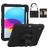 Mobigear SureGrip iPad 11 (2025) Hoes Hard Kunststof,Siliconen Backcover + Stylus Houder + Schouderband + Standaard - Zwart