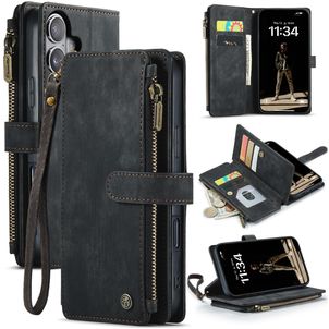 CaseMe C30 iPhone 17 Hoesje Bookcase Portemonnee - Zwart