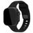 Mobilize Sports Siliconen Apple Watch Bandje Druksluiting - 49/46/45/44 mm - Zwart