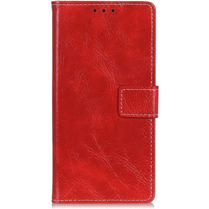 Mobigear Basic Alcatel 1C (2019) Hoesje Bookcase Portemonnee - Rood