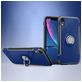 Mobigear Armor Ring iPhone XR Hoesje Hardcase Backcover Shockproof met Ringhouder - Donkerblauw