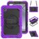 Mobigear SureGrip Xtreme Samsung Galaxy Tab A11 Hoes Hard kunststof / Siliconen Backcover + Schouderband + Standaard - Paars
