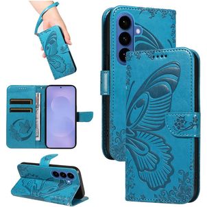 Mobigear Butterfly Samsung Galaxy S26 Hoesje Bookcase Portemonnee - Blauw