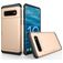 Mobigear Card Samsung Galaxy S10 Hoesje Hardcase Backcover Shockproof met Pasjeshouder - Roségoud
