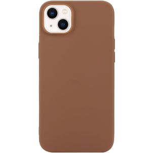 Mobigear Colors iPhone 14 Plus Hoesje Flexibel TPU Backcover - Bruin