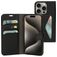 Mobiparts Classic Wallet iPhone 15 Pro Hoesje Bookcase Portemonnee - Zwart