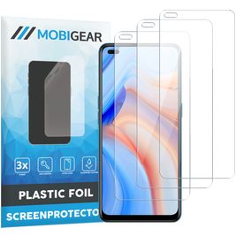 Mobigear OPPO Reno 4 5G Screenprotector Folie - Case Friendly (3-Pack)