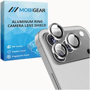 Mobigear Single Lens iPhone 17 Pro Glazen Camera Lens Protector - Case Friendly - Zilver