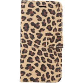Mobigear Leopard iPhone XR Hoesje Bookcase Portemonnee - Bruin
