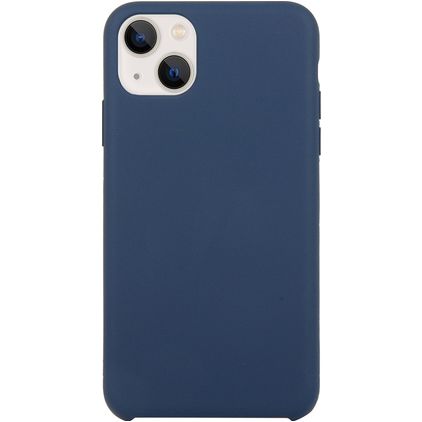 Mobigear Rubber Touch iPhone 15 Plus Siliconen Hoesje Backcover - Donkerblauw