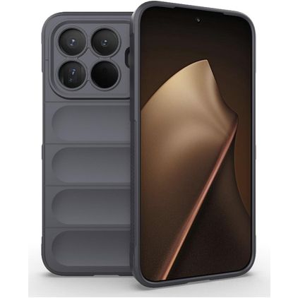 Mobigear Bumpy Xiaomi 15T Pro Hoesje Flexibel TPU Backcover - Grijs