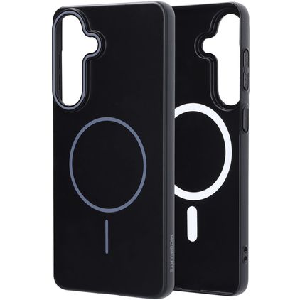 Mobiparts Slim Line Samsung Galaxy S26 Plus MagSafe Hoesje Hardcase Backcover - Onyx Black