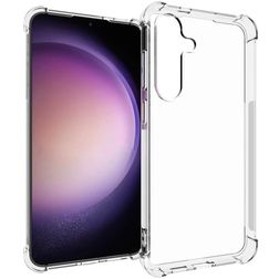 Mobigear Cushion Doorzichtig Samsung Galaxy S24 Plus Hoesje Flexibel TPU Backcover Shockproof - Transparant