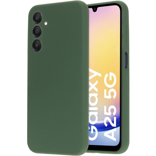Mobiparts Samsung Galaxy A25 Siliconen Hoesje Backcover - Forest Green