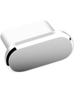 Mobigear Essentials Aluminium Anti-stofplug - USB-C - Zilver (2-Pack)