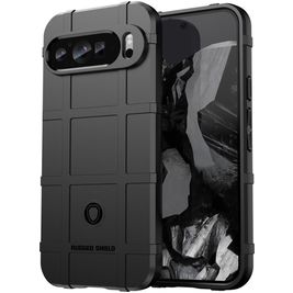 Mobigear Rugged Shield Google Pixel 9 Pro Hoesje Flexibel TPU Backcover Shockproof - Zwart