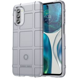 Mobigear Rugged Shield Motorola Moto G52 Hoesje Flexibel TPU Backcover Shockproof - Grijs