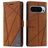 Mobigear Rhombus Google Pixel 9 Pro Hoesje Bookcase Portemonnee - Bruin