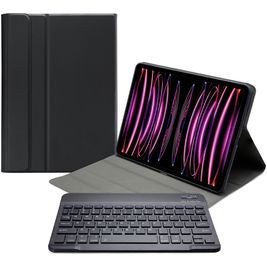 Mobilize Detachable Bluetooth Keyboard iPad Pro 11 Inch (2024) Hoes QWERTY Bluetooth Toetsenbord Bookcase - Zwart
