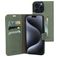 Mobiparts Classic Wallet iPhone 15 Pro Max Hoesje Bookcase Portemonnee - Stone Green