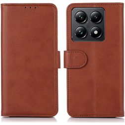 Mobigear Wallet Xiaomi 14T Hoesje Bookcase Portemonnee - Bruin