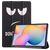 Mobigear Tri-Fold Samsung Galaxy Tab S6 Lite Hoes Bookcase - Do Not Touch