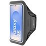 Mobiparts Comfort Fit Telefoonhouder Hardlopen Samsung Galaxy S25 Sport Hoesje Neopreen Sportarmband - Zwart