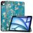 Mobigear Tri-Fold iPad Air 13 Inch (2024) Hoes Bookcase + Stylus Houder - Almond Blossoms