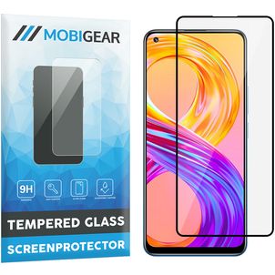 Mobigear Premium Realme 8 Pro Glazen Screenprotector - Case Friendly - Zwart