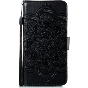 Mobigear Mandala Huawei P40 Hoesje Bookcase Portemonnee - Zwart