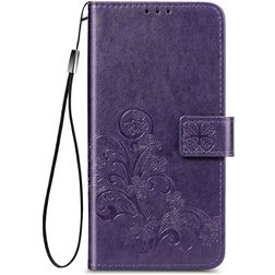 Mobigear Clover Xiaomi Redmi 9A Hoesje Bookcase Portemonnee - Paars