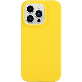 Mobigear Colors iPhone 14 Pro Max Hoesje Flexibel TPU Backcover - Geel